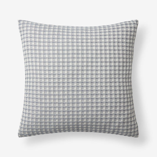 Checkered Fringe Decorative Square Pillow Cover