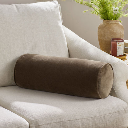 Velvet Decorative Bolster Pillow Cover