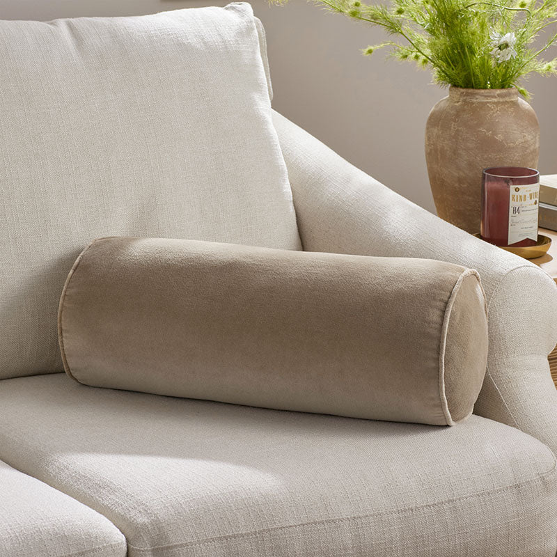 Velvet Decorative Bolster Pillow Cover