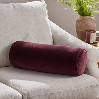 Velvet Decorative Bolster Pillow Cover