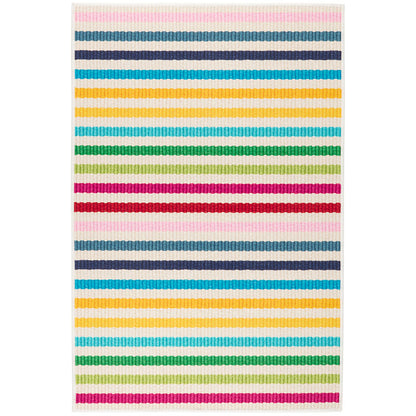 Rainbow Stripe Washable Rug