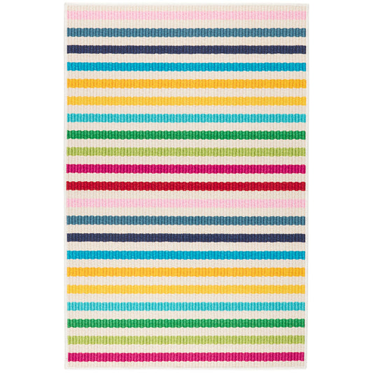 Rainbow Stripe Washable Rug