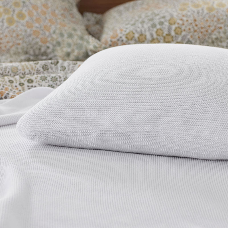 Classic All Season Breathable Cotton Knit Decorative Pillow Cover