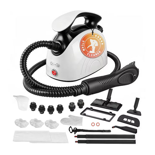 Handheld Steam Cleaner 21 Piece Set with 248 F High Temperature for Grout Floor Upholstery Car Interior and Pet Beds