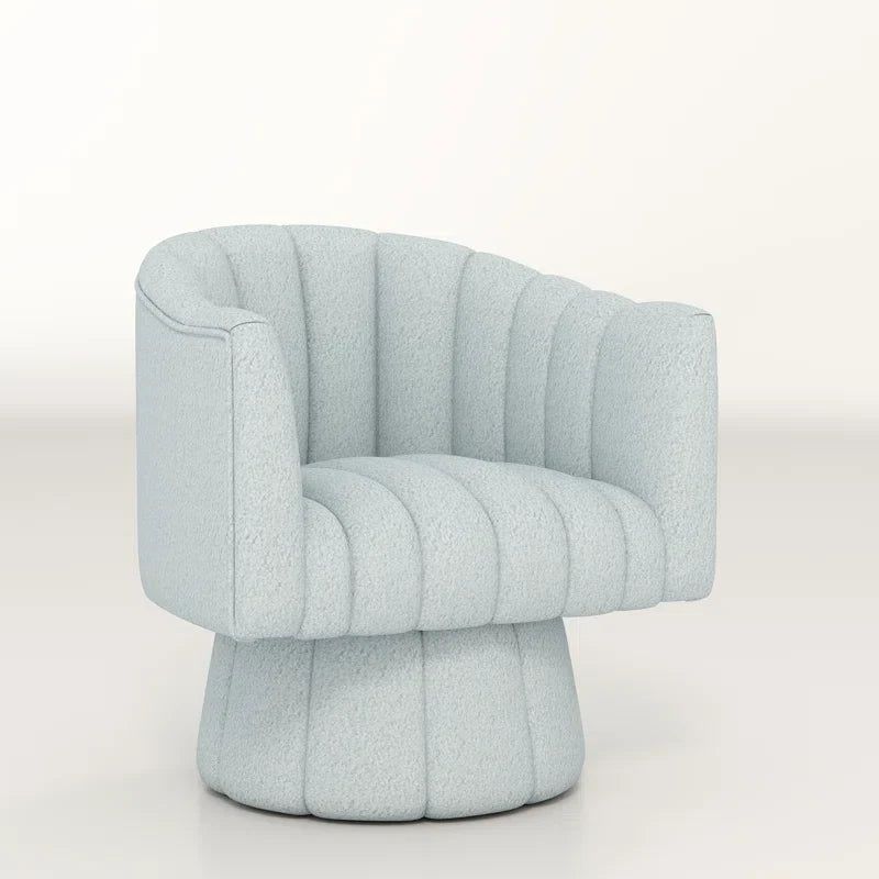Murrow Upholstered Swivel Barrel Chair