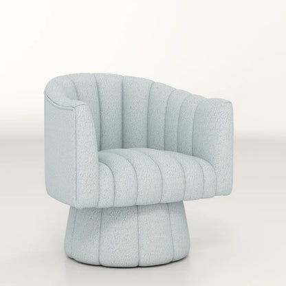 Murrow Upholstered Swivel Barrel Chair
