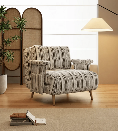 Masca Foldable Sofa Bed with Adjustable Recline & Removable Armrests