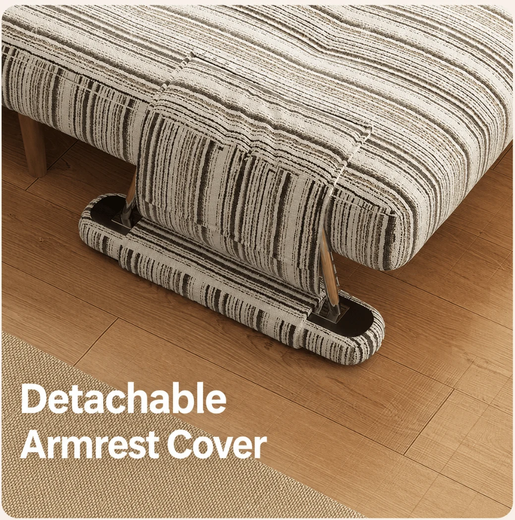 Masca Foldable Sofa Bed with Adjustable Recline & Removable Armrests