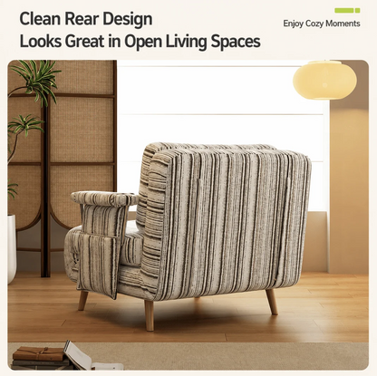Masca Foldable Sofa Bed with Adjustable Recline & Removable Armrests