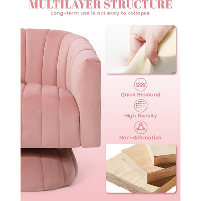 Murrow Upholstered Swivel Barrel Chair