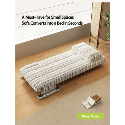 Masca Foldable Sofa Bed with Adjustable Recline & Removable Armrests