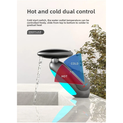 Smart LED Bathroom Faucet – 4 Water Modes, 360° Pull-Out Head