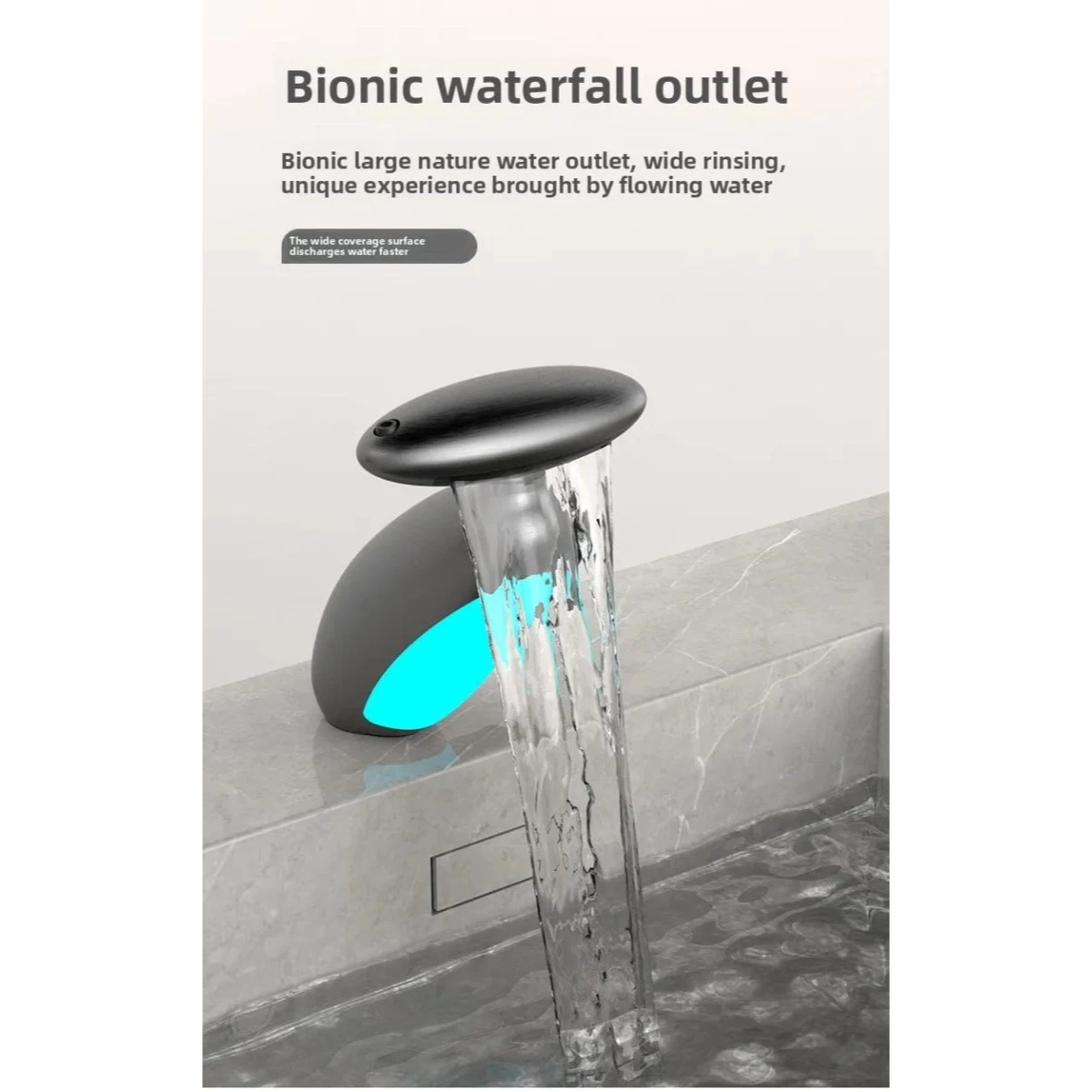 Smart LED Bathroom Faucet – 4 Water Modes, 360° Pull-Out Head